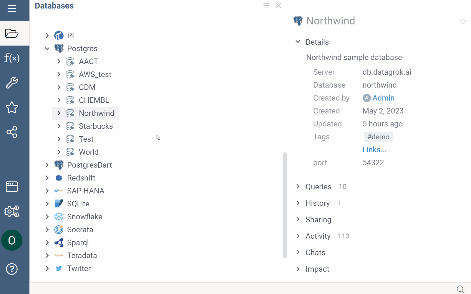 Schema browser