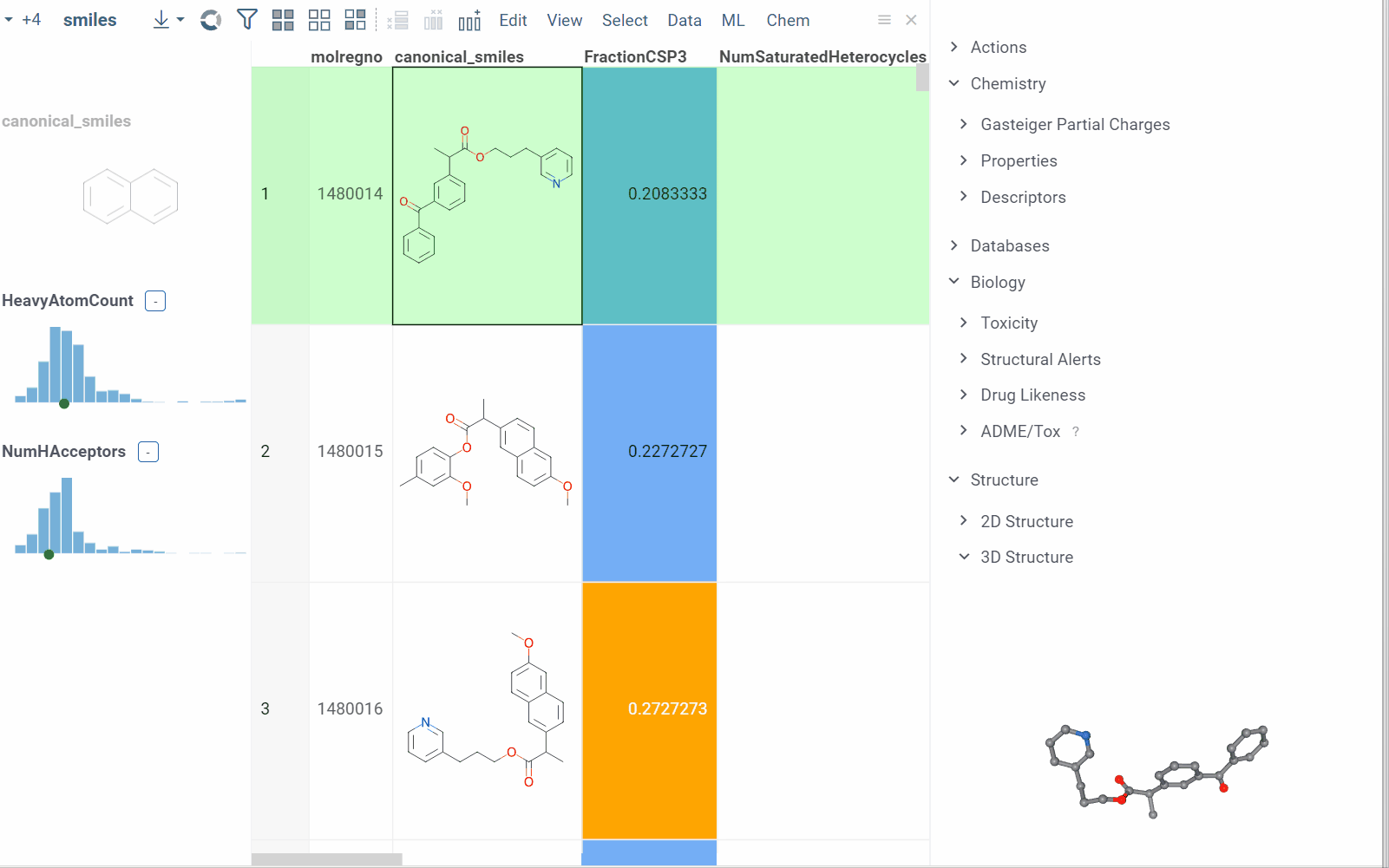 Customize-info-panes