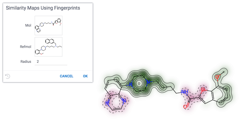 Similarity Maps Using Fingerprints